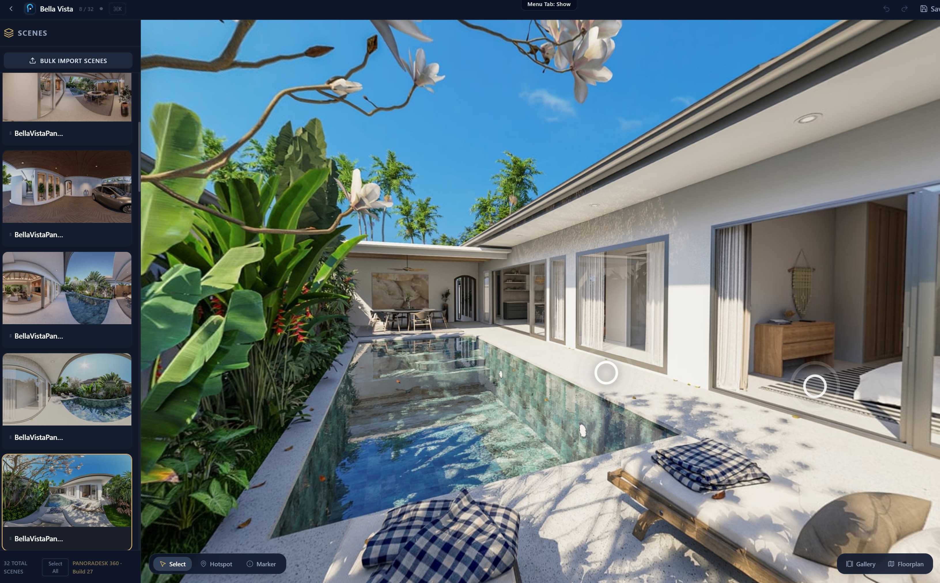 PanoraDesk 360 SketchUp panorama tour editor